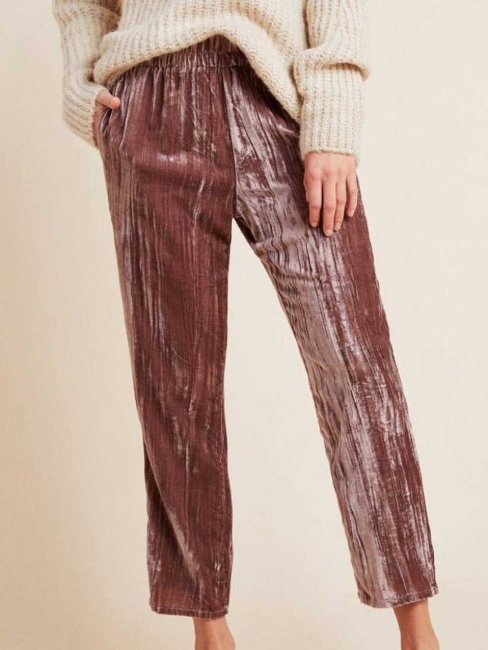 Tina + Jo Josephine Velvet Trousers Small